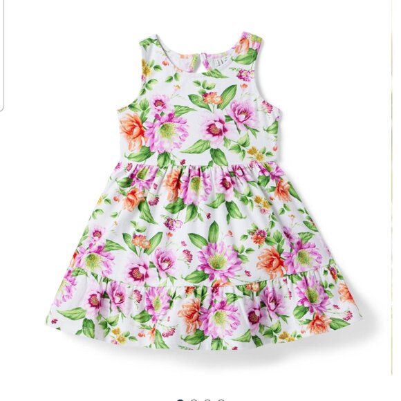 Janie and Jack Pink and White Halter Sundress Little girl size 8 ((C15) - Picture 4 of 11